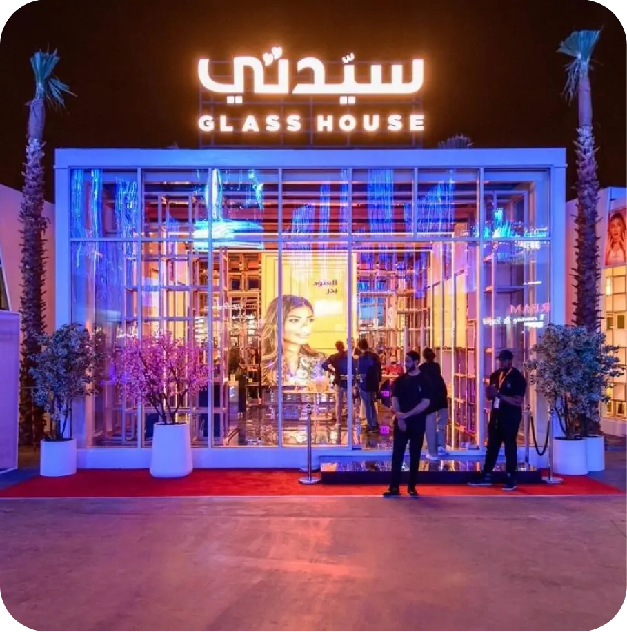 Sayidaty Glass House pavilion at Riyadh Season